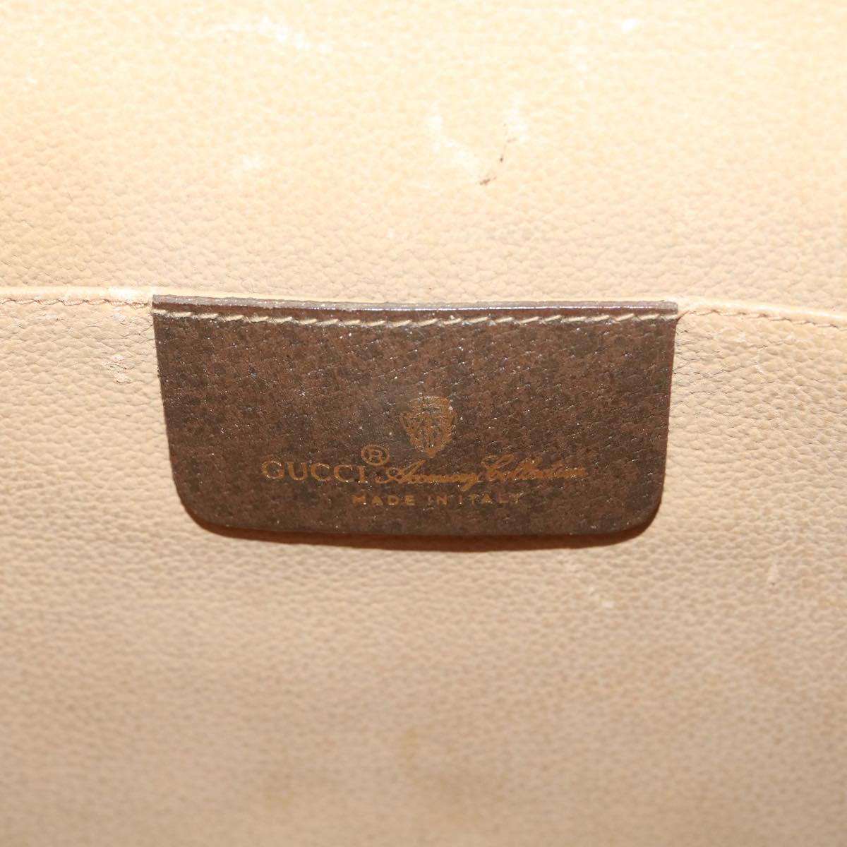 GUCCI GG Canvas Web Sherry Line Clutch Bag Beige Red 156.01.031  fm2132
