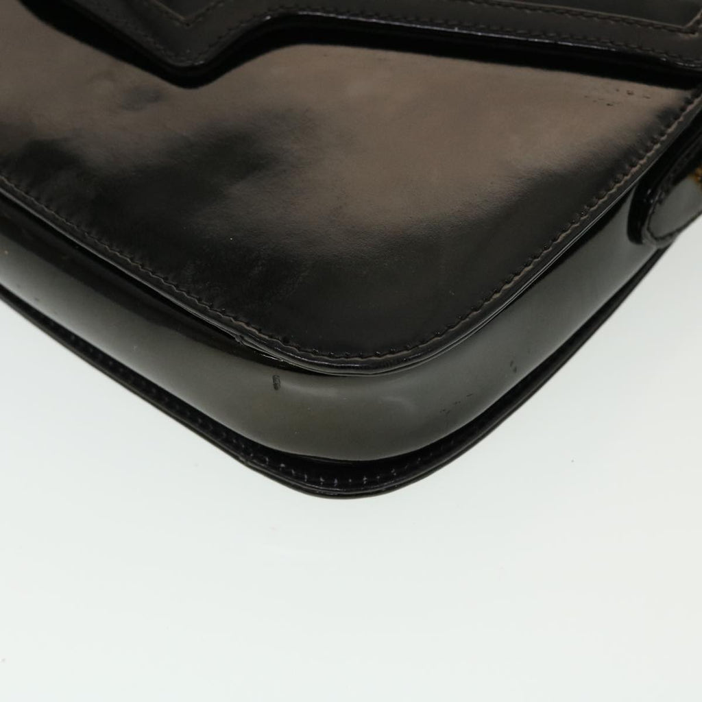 GUCCI Shoulder Bag Patent leather Black  fm2405