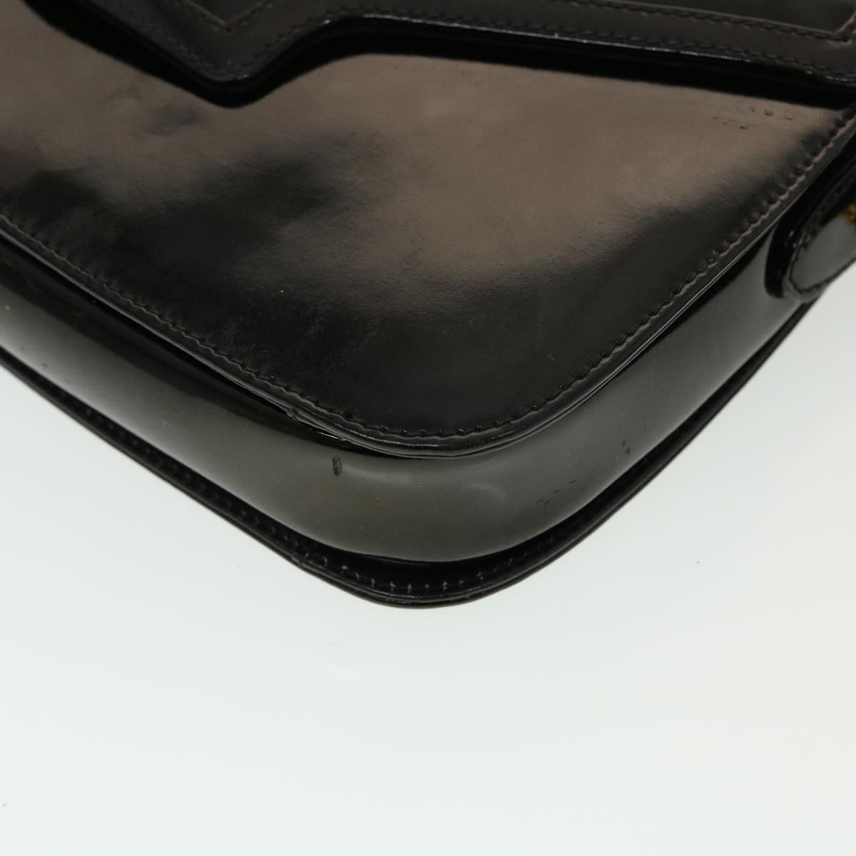 GUCCI Shoulder Bag Patent leather Black  fm2405