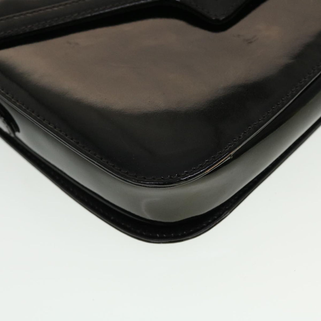 GUCCI Shoulder Bag Patent leather Black  fm2405