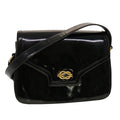 GUCCI Shoulder Bag Patent leather Black  fm2405