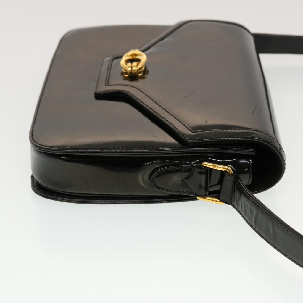 GUCCI Shoulder Bag Patent leather Black  fm2405