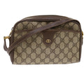 GUCCI GG Canvas Shoulder Bag PVC Leather Beige 001.58.6594  fm2522