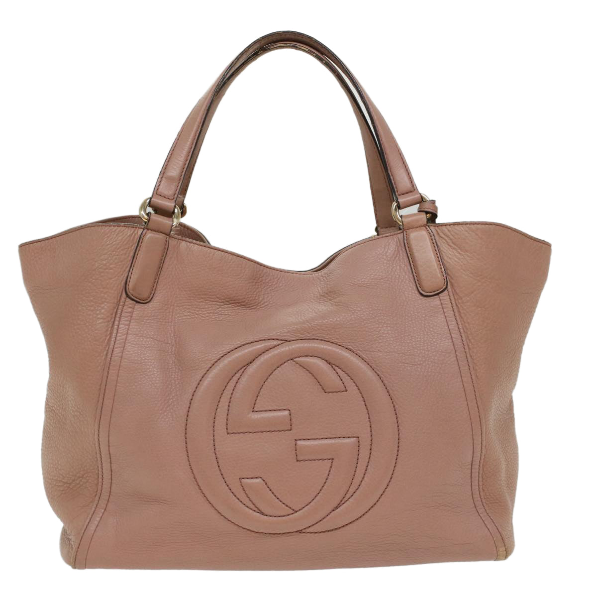 GUCCI Soho Shoulder Bag Leather Pink 282309  fm2589