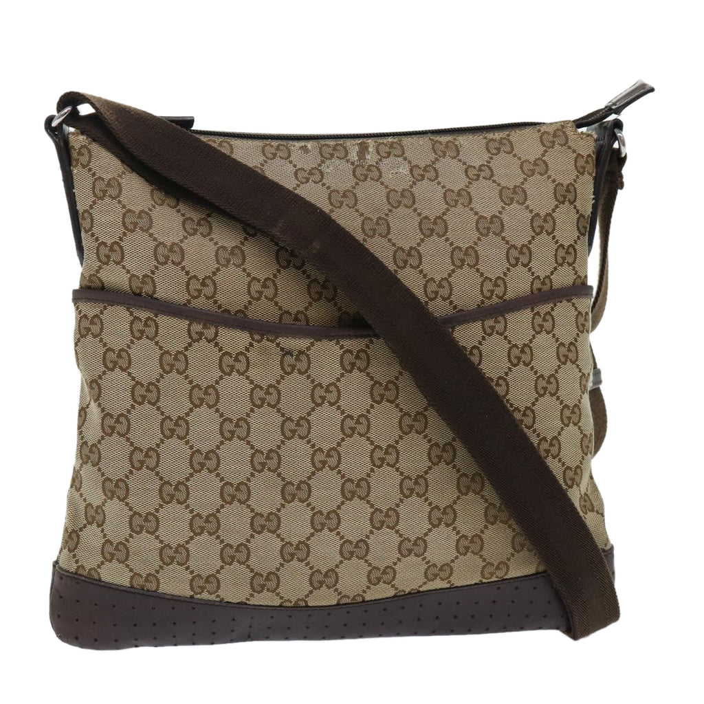 GUCCI GG Canvas Shoulder Bag Beige 145857  fm2595