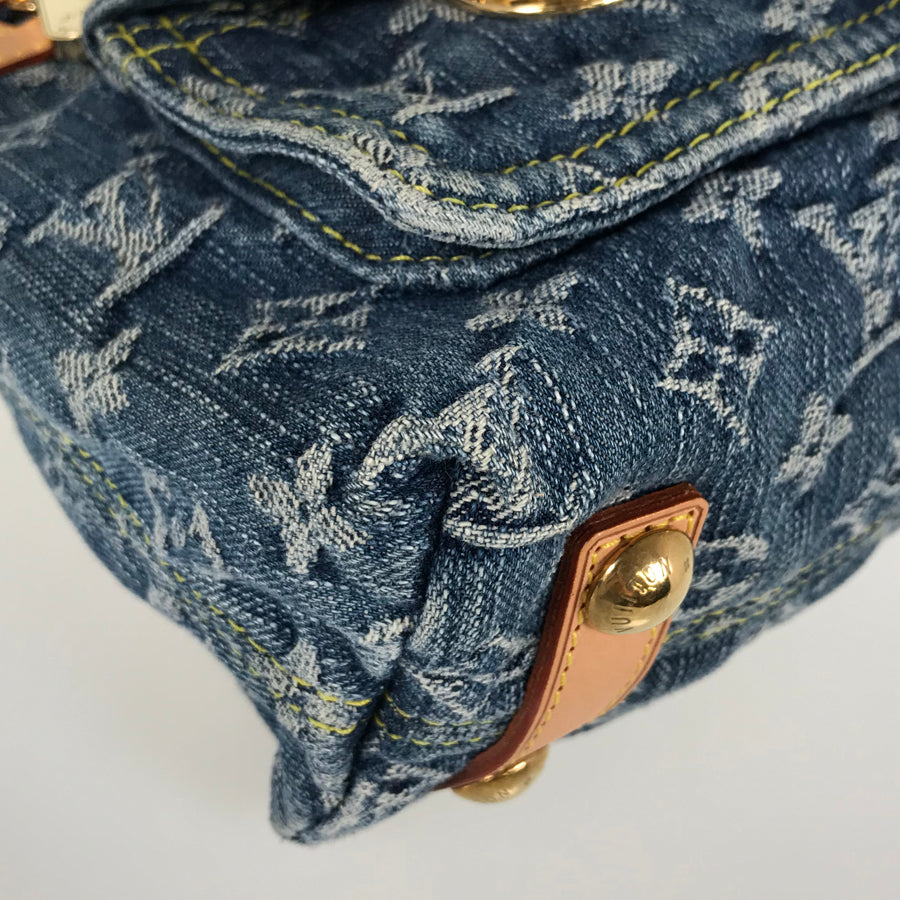 LOUIS VUITTON Monogram Denim Baggy PM M95049 Shoulder bag