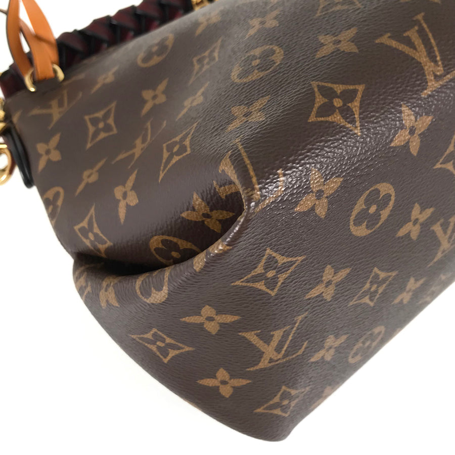 LOUIS VUITTON Monogram Mini Zipped Hobo M55090 Hand bag