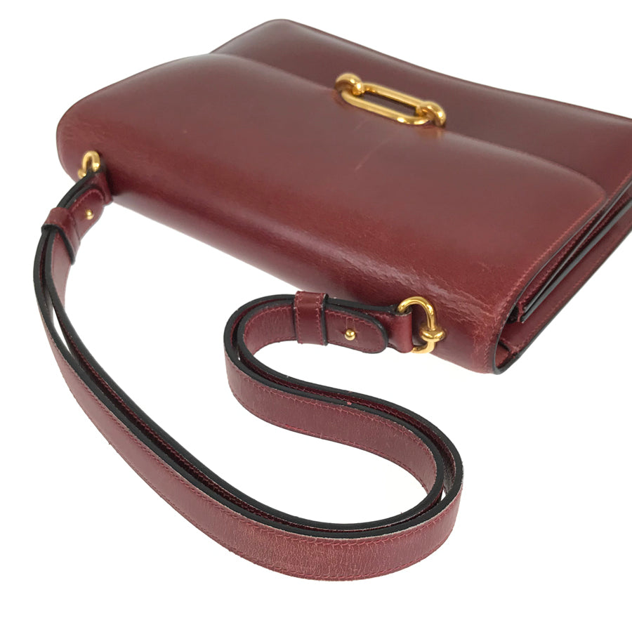HERMES Fonds Bell ◯K carved seal made in 1981 Shoulder Bag