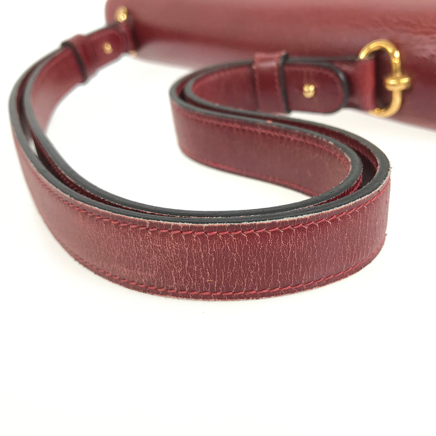 HERMES Fonds Bell ◯K carved seal made in 1981 Shoulder Bag