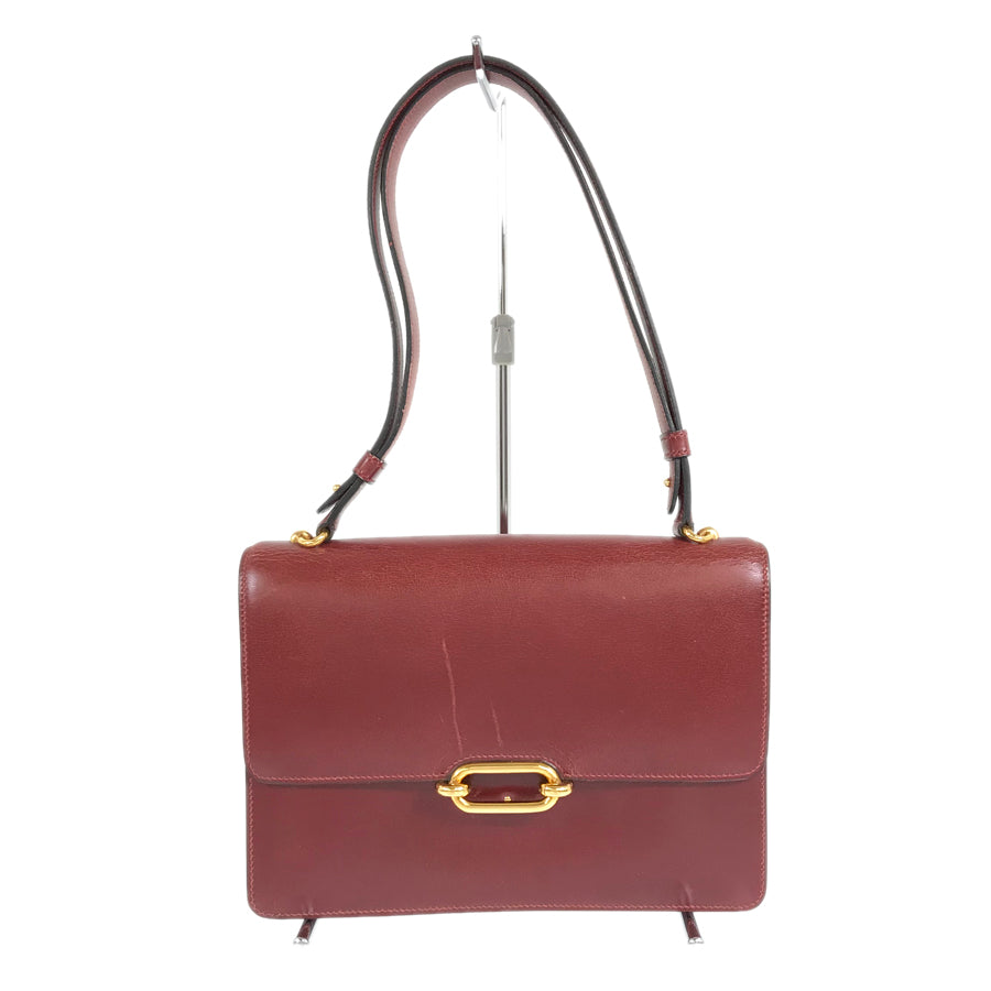 HERMES Fonds Bell ◯K carved seal made in 1981 Shoulder Bag