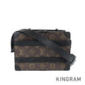 LOUIS VUITTON Monogram Macassar Handle Soft Trunk M45935 Hand bag
