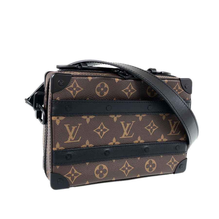 LOUIS VUITTON Monogram Macassar Handle Soft Trunk M45935 Hand bag