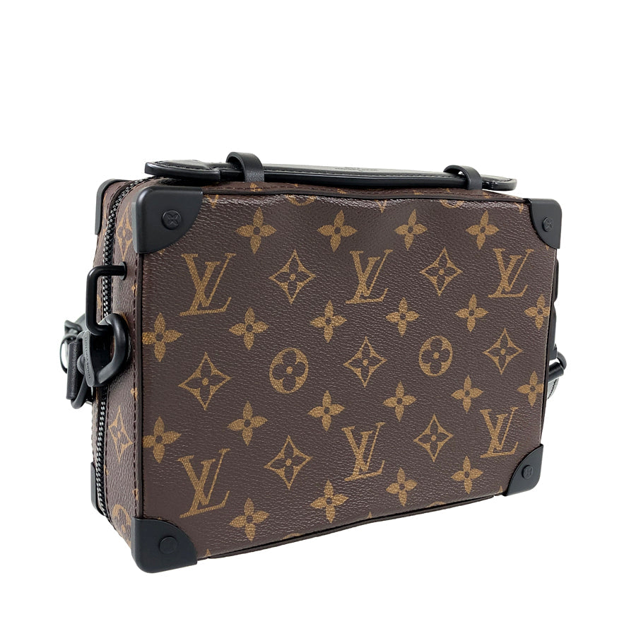 LOUIS VUITTON Monogram Macassar Handle Soft Trunk M45935 Hand bag