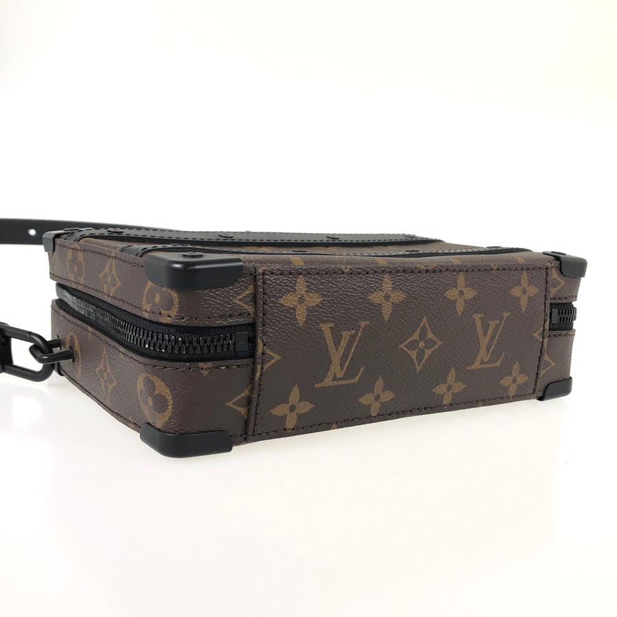 LOUIS VUITTON Monogram Macassar Handle Soft Trunk M45935 Hand bag