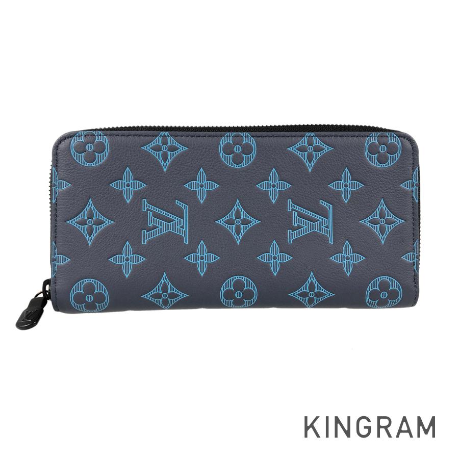 LOUIS VUITTON Monogram Shadow Zippy Wallet Vertical M80423 Long wallet Round zipper