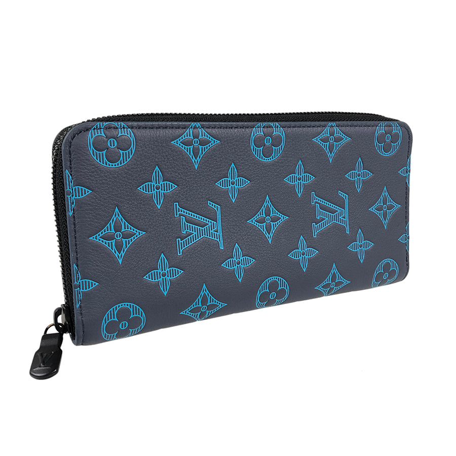 LOUIS VUITTON Monogram Shadow Zippy Wallet Vertical M80423 Long wallet Round zipper