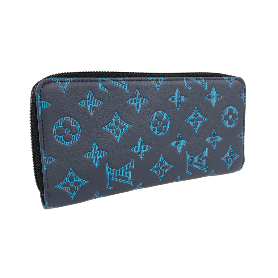 LOUIS VUITTON Monogram Shadow Zippy Wallet Vertical M80423 Long wallet Round zipper
