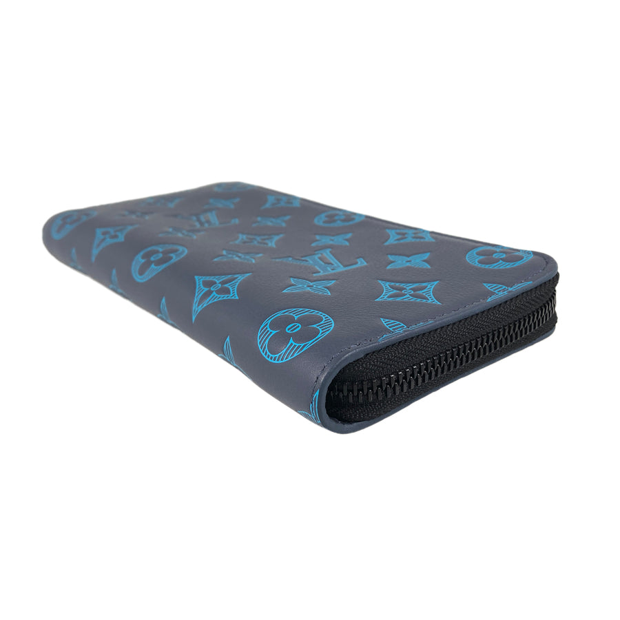 LOUIS VUITTON Monogram Shadow Zippy Wallet Vertical M80423 Long wallet Round zipper
