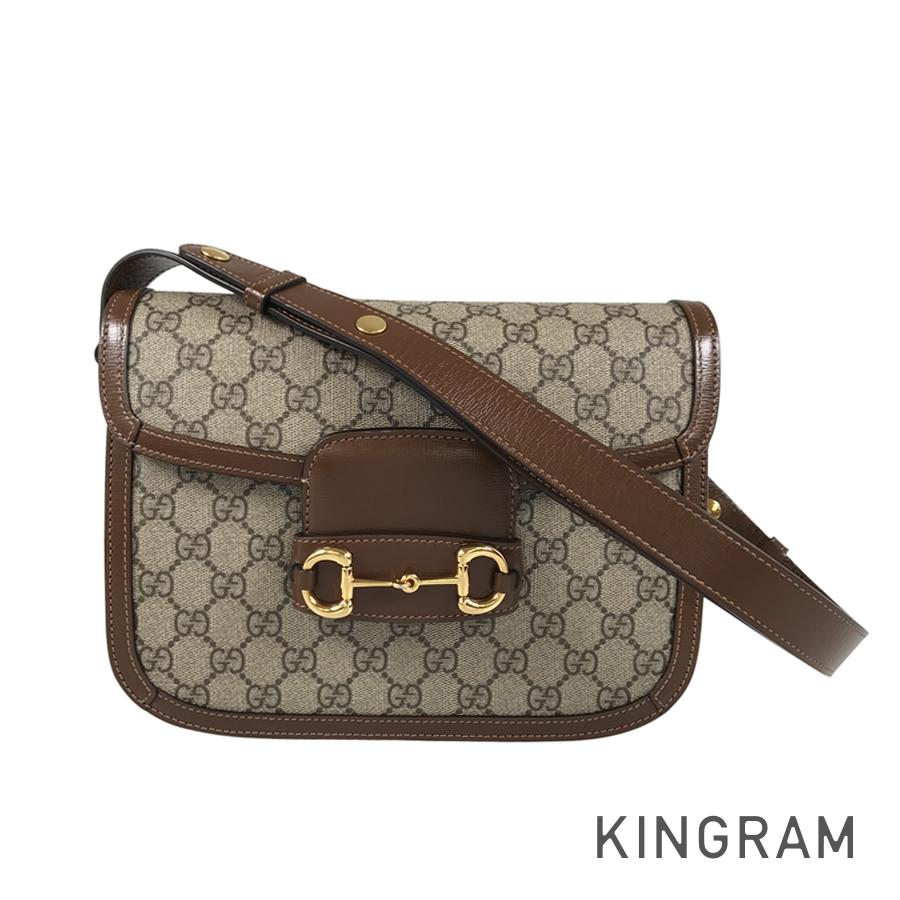 GUCCI GG Supreme Horsebit 1955 602204 Shoulder bag