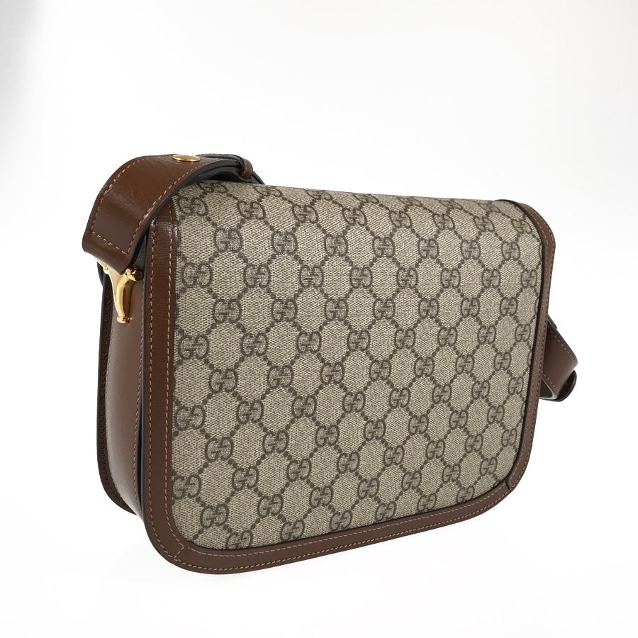 GUCCI GG Supreme Horsebit 1955 602204 Shoulder bag
