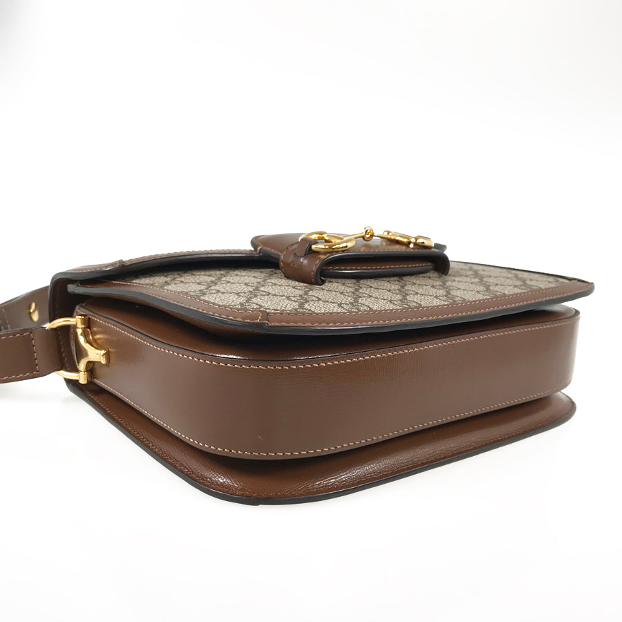 GUCCI GG Supreme Horsebit 1955 602204 Shoulder bag