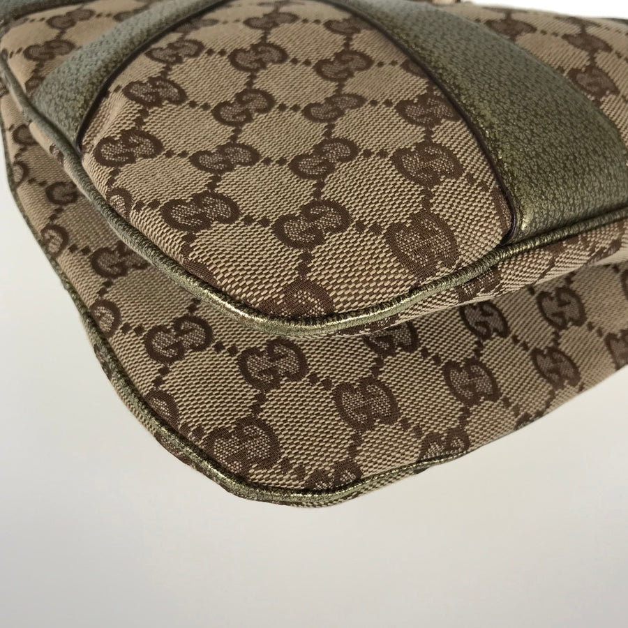 GUCCI Bamboo GG canvas 135962 Hand bag