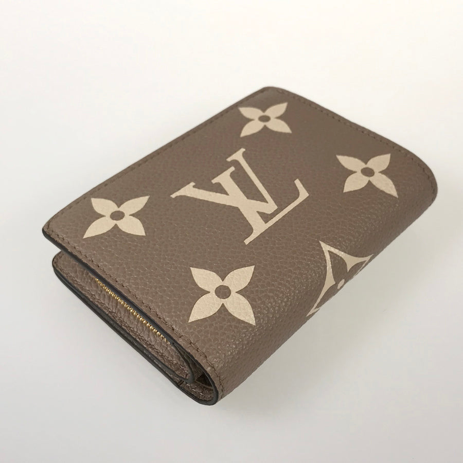 LOUIS VUITTON Monogram Empreinte Bicolor Portefeuille Claire M82370 Bifold wallet