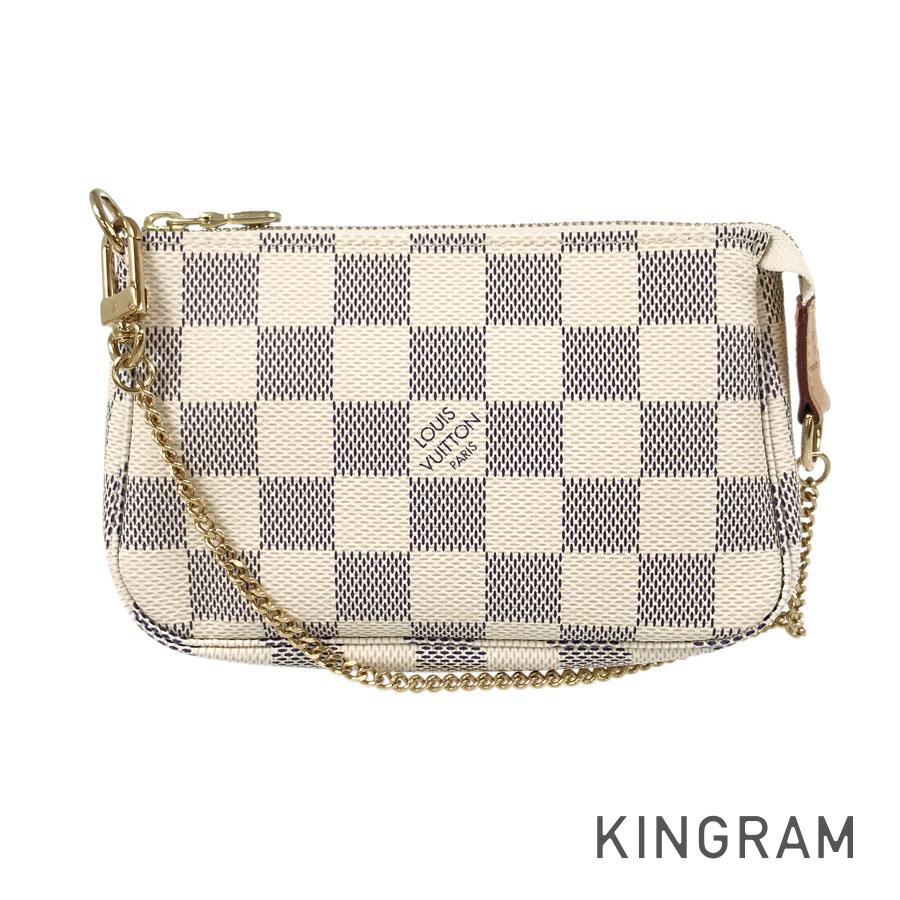 LOUIS VUITTON Damier Azur Mini Pochette Accessoires N58010 Pouch
