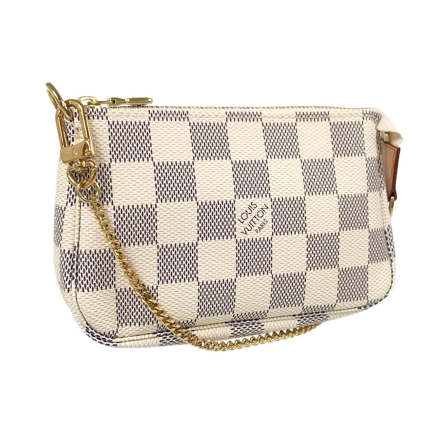LOUIS VUITTON Damier Azur Mini Pochette Accessoires N58010 Pouch