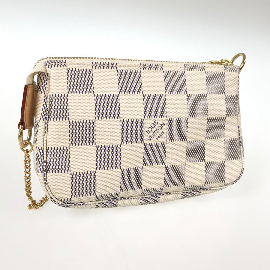 LOUIS VUITTON Damier Azur Mini Pochette Accessoires N58010 Pouch