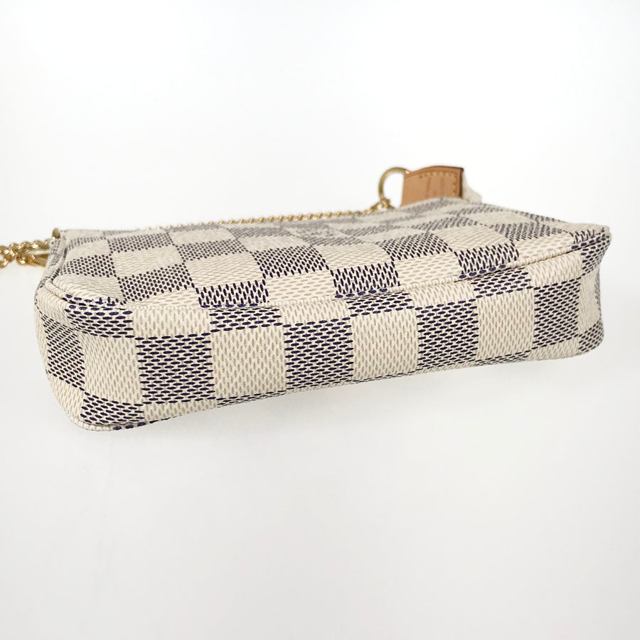 LOUIS VUITTON Damier Azur Mini Pochette Accessoires N58010 Pouch