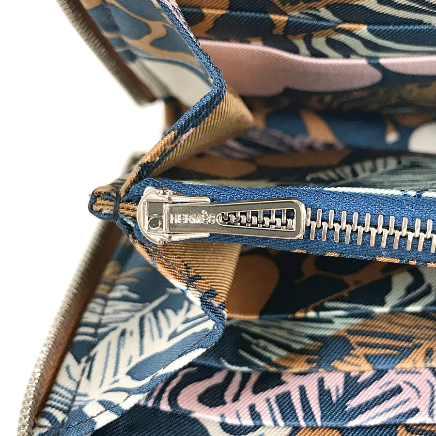 HERMES Azap Long Silkine Long wallet Round zipper