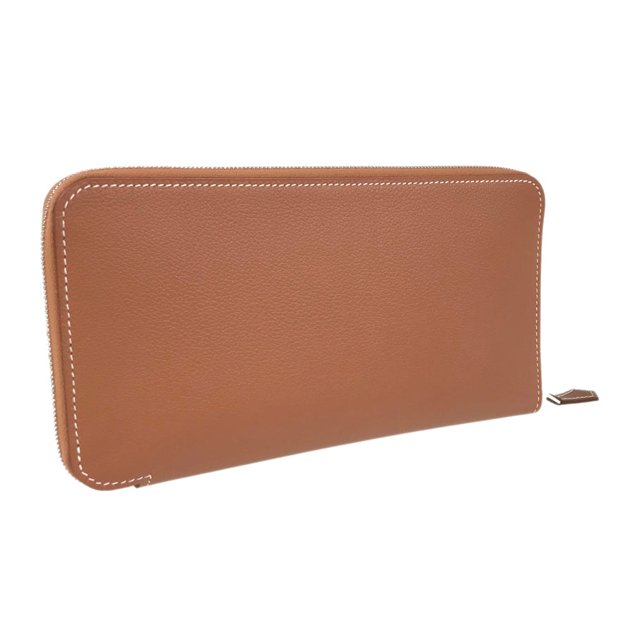 HERMES Azap Long Silkine Long wallet Round zipper