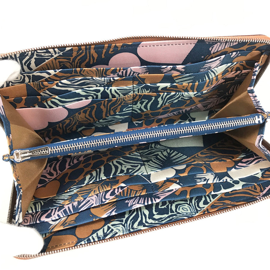 HERMES Azap Long Silkine Long wallet Round zipper
