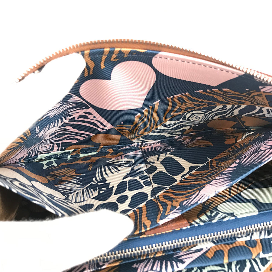 HERMES Azap Long Silkine Long wallet Round zipper