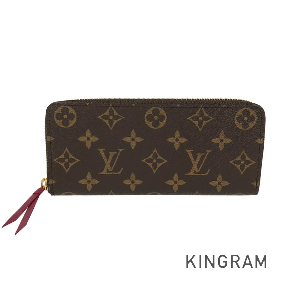 LOUIS VUITTON Monogram Portefeuille Clemence M60742 Long wallet Round zipper