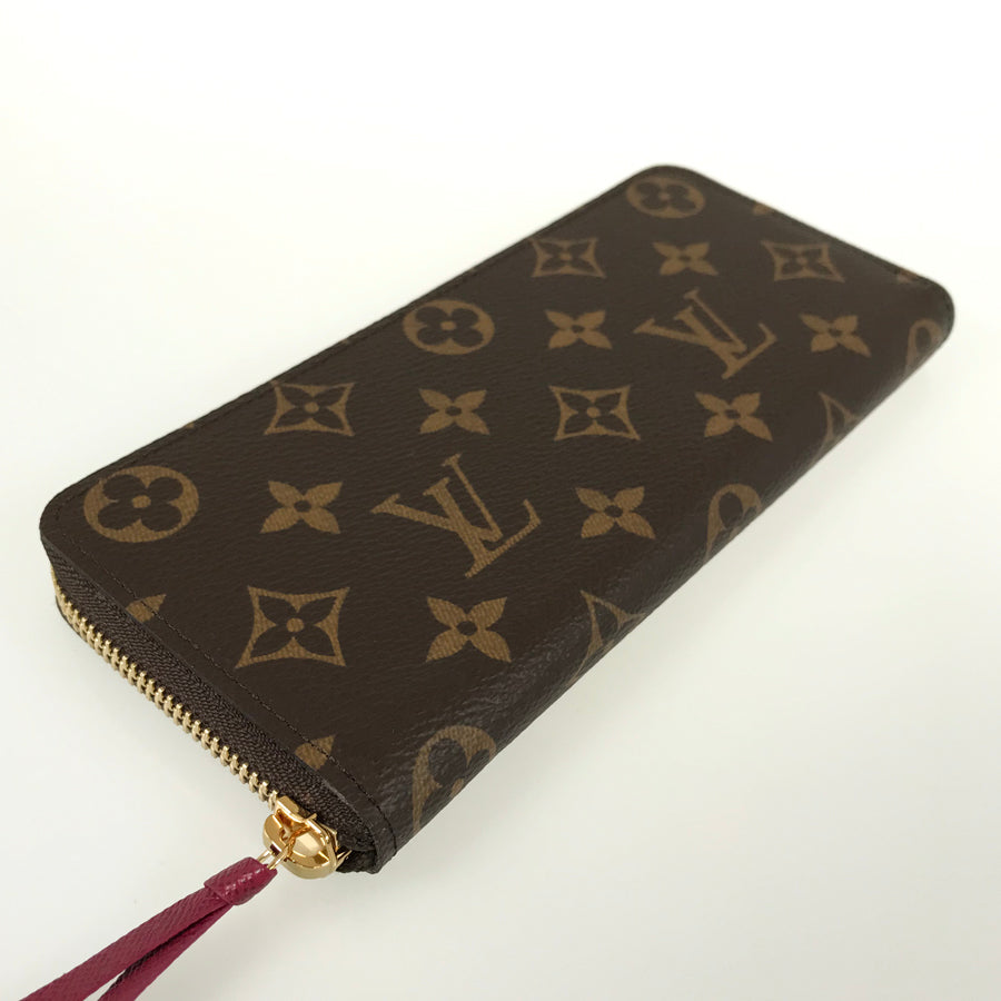 LOUIS VUITTON Monogram Portefeuille Clemence M60742 Long wallet Round zipper