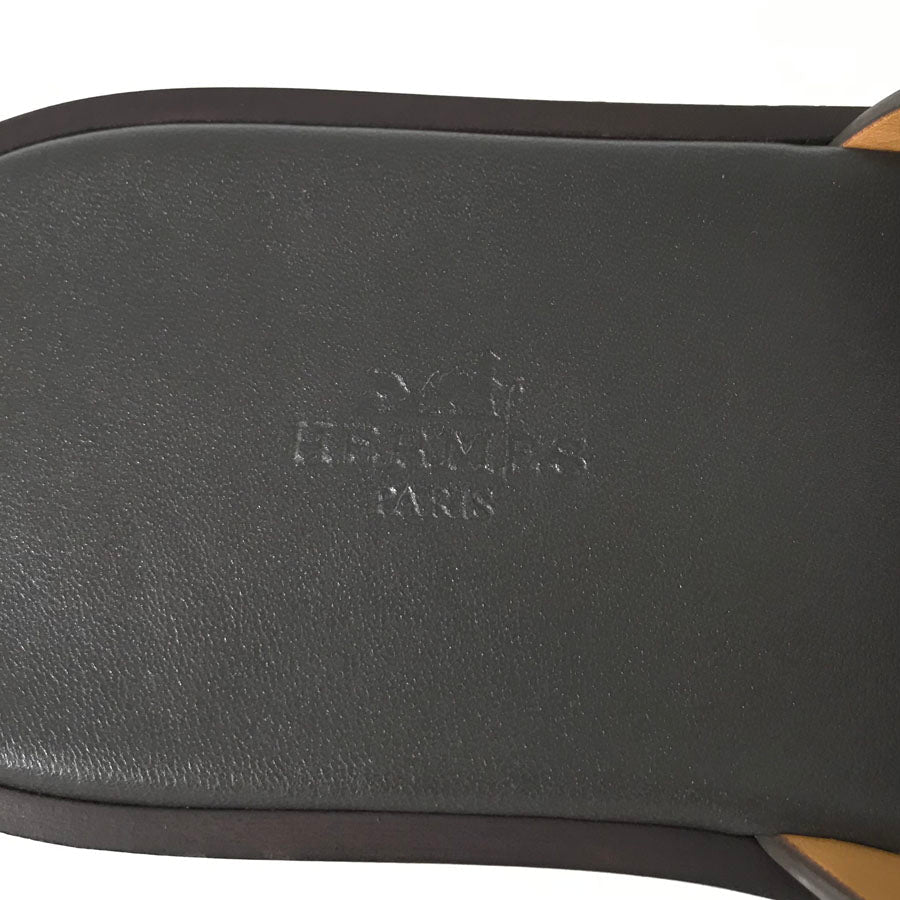 HERMES Izmir H logo flat Men's Sandals