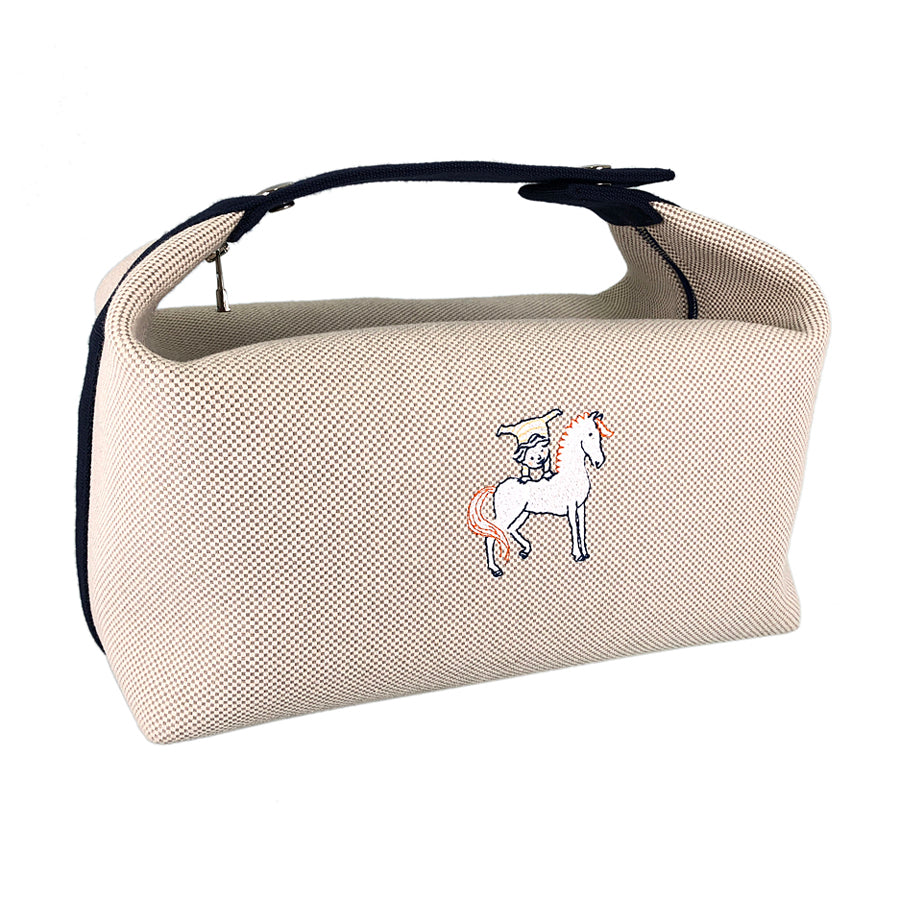 HERMES Brid A Black Cabrio GM Pouch