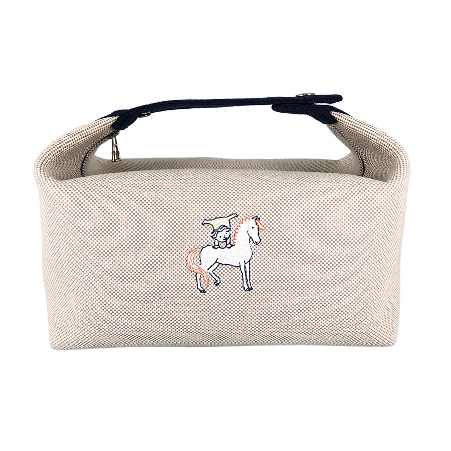HERMES Brid A Black Cabrio GM Pouch