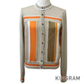 HERMES Twill Laine Exlibris Women's Cardigan