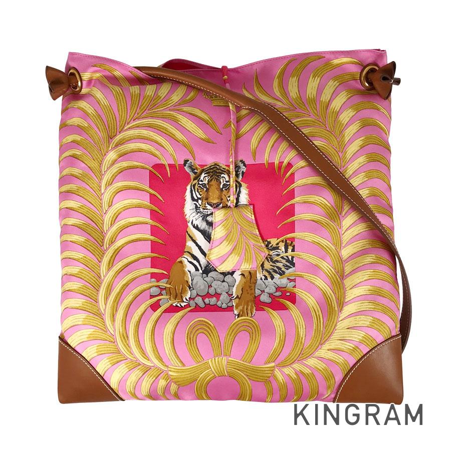 HERMES Silky City PM King's Tiger Shoulder bag