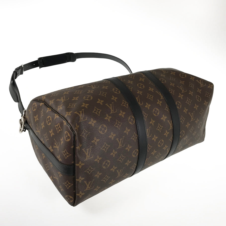 LOUIS VUITTON Monogram Macassar Keepall Bandouliere 45 M56711 Boston bag