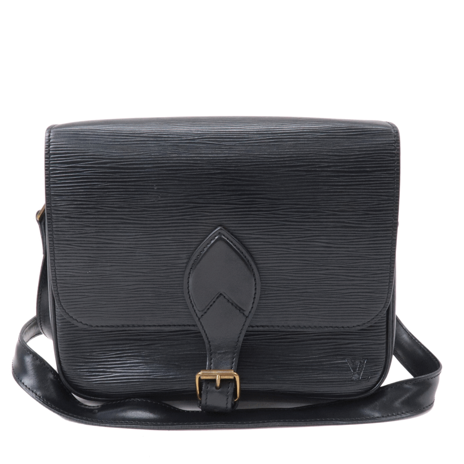 Louis Vuitton Epi Cartouchiere Shoulder Bag Noir M52242 Used