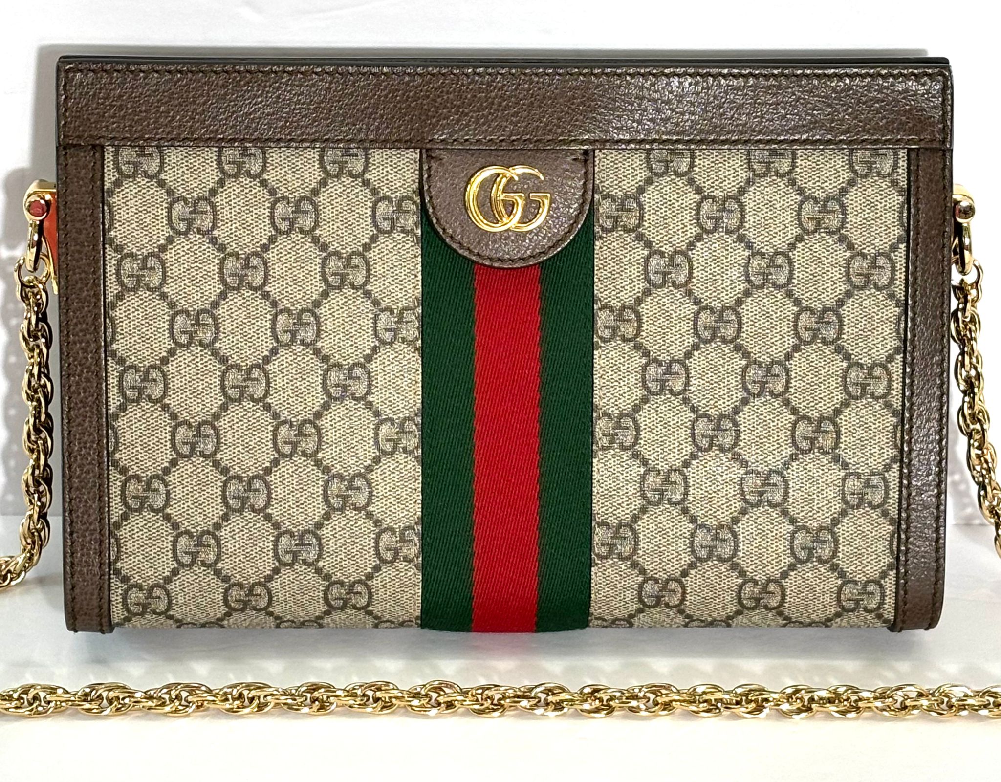 GG SUPREME OPHIDIA SMALL CHAIN  STRAP SHOULDER BAG