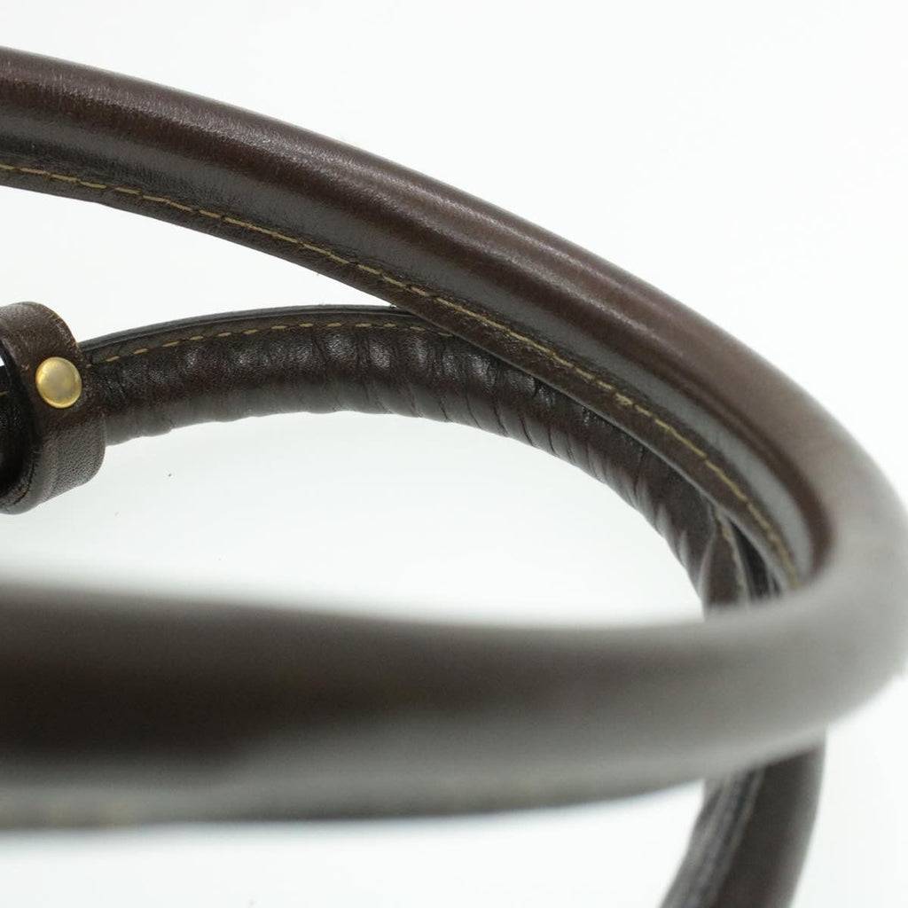 FENDI Zucca Canvas Hand Bag Black Brown Auth am092g