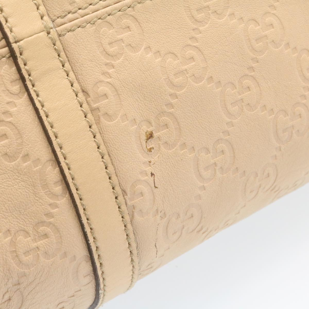 GUCCI  Shima Tote Bag Leather Beige  am1040g