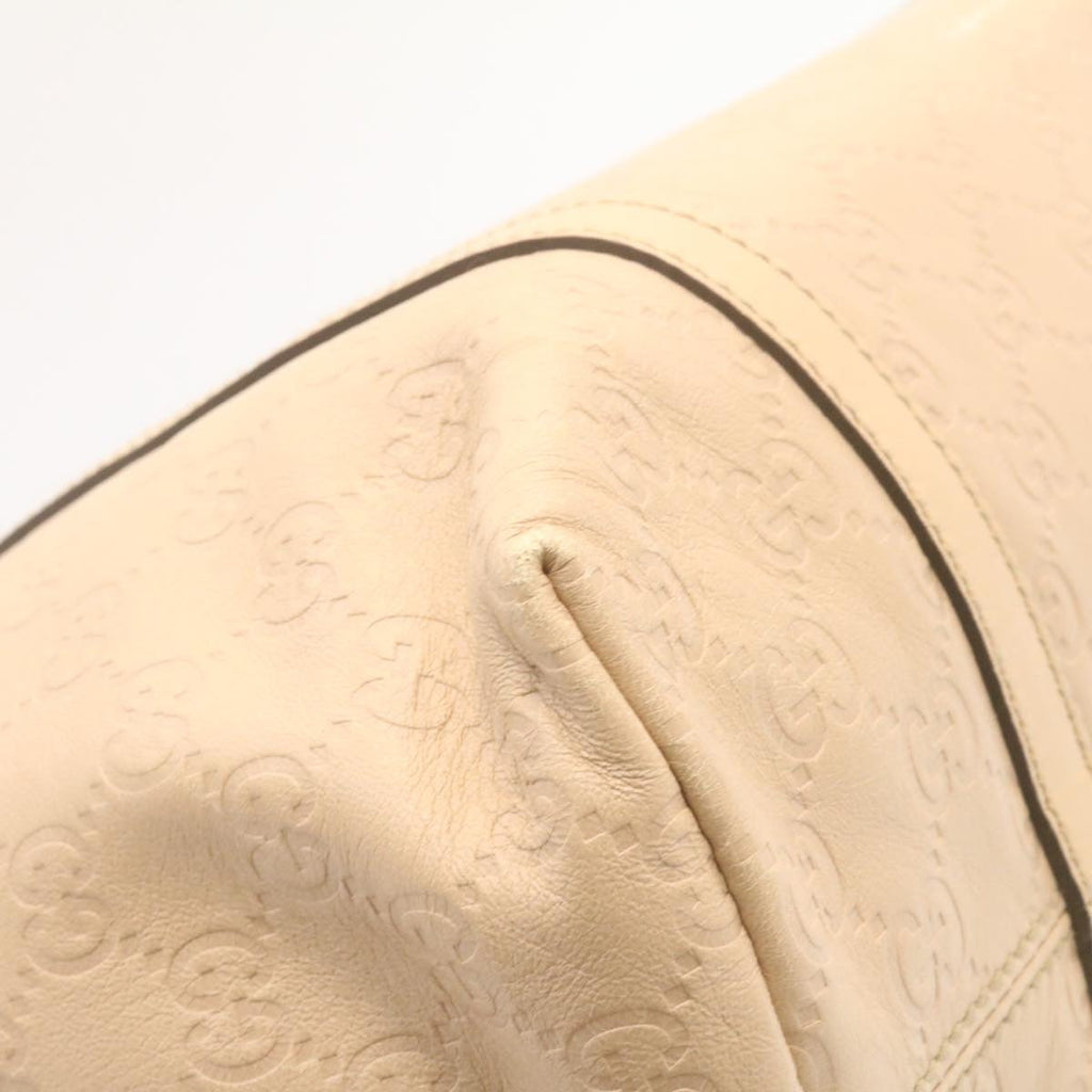 GUCCI  Shima Tote Bag Leather Beige  am1040g