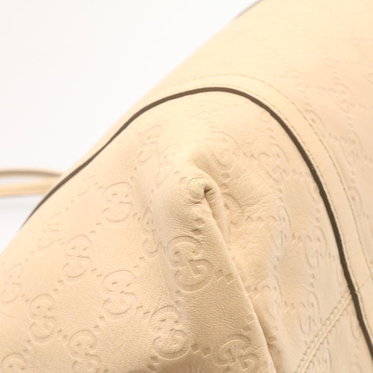 GUCCI  Shima Tote Bag Leather Beige  am1040g