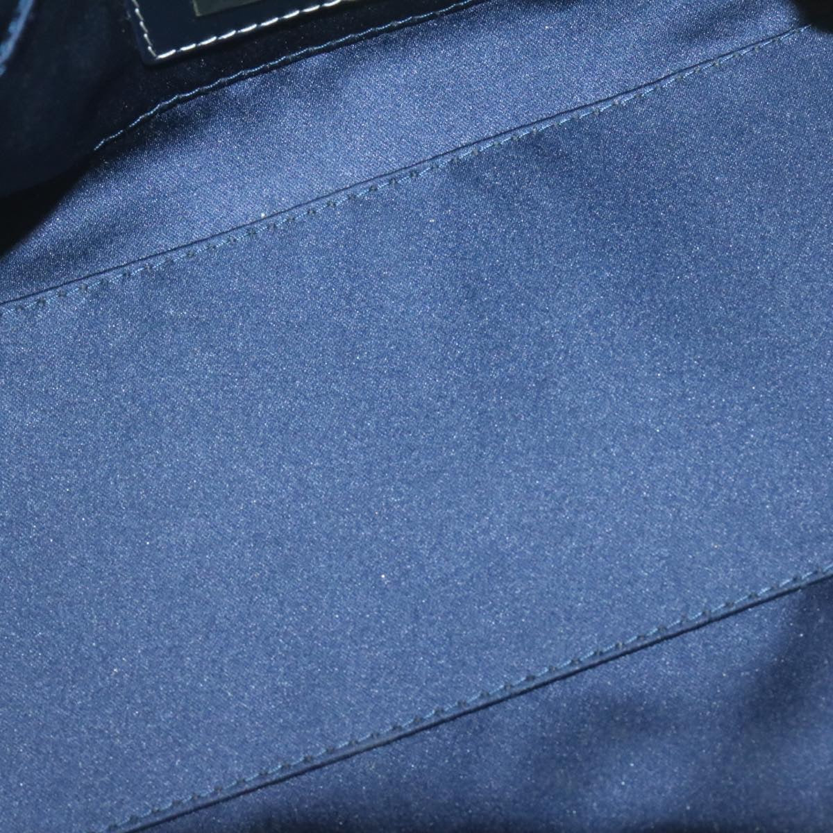 FENDI Zucchino Canvas Hand Bag Blue Navy  am1197g